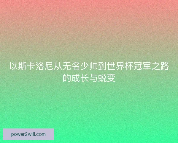 以斯卡洛尼从无名少帅到世界杯冠军之路的成长与蜕变